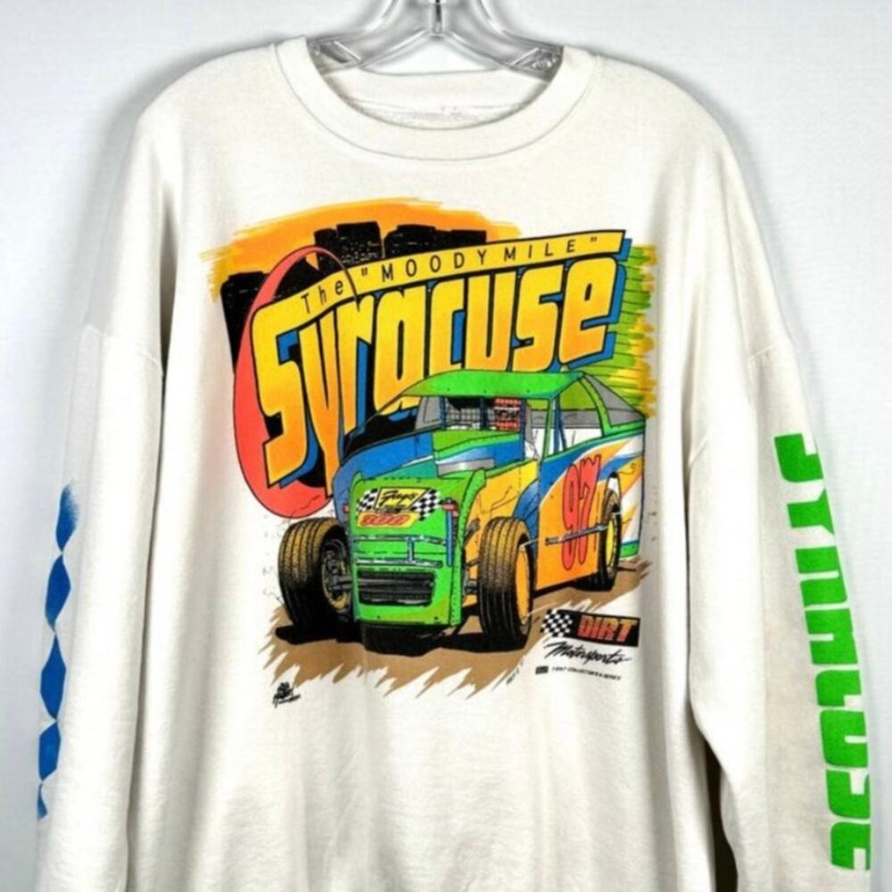 Vintage 1997 The Moody Mile Syracruse Crewneck Sweatshirt Size XL